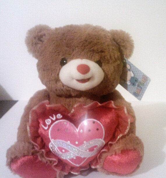 teddy with love heart