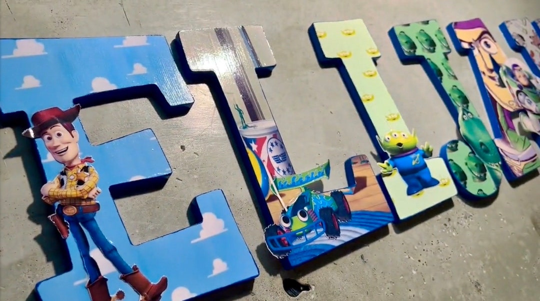 Toy Story Lettering pricing per Letter - Etsy UK