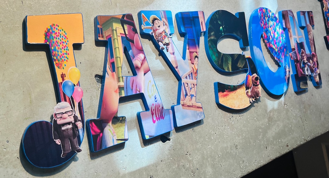 Up Themed Lettering (pricing per Letter) - Etsy
