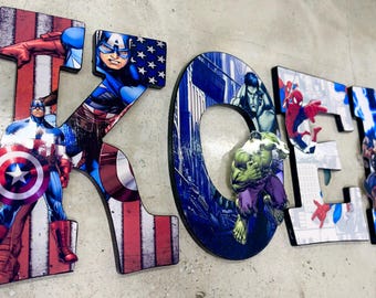 Letras de superhéroes (personaje completo) / (Precio por letra)