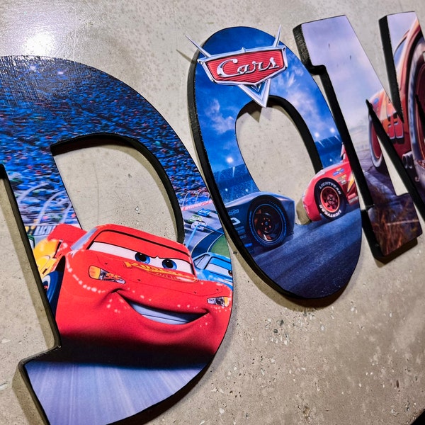 Cars Lettering (Pricing Per Letter)