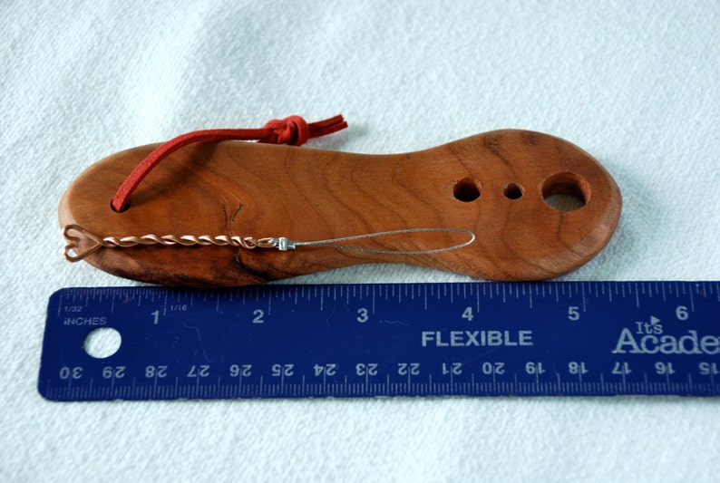 TOOL-Handled Diz with Threader for Creating Roving for Spinning Available in 3 Different Beautiful Hardwoods image 5