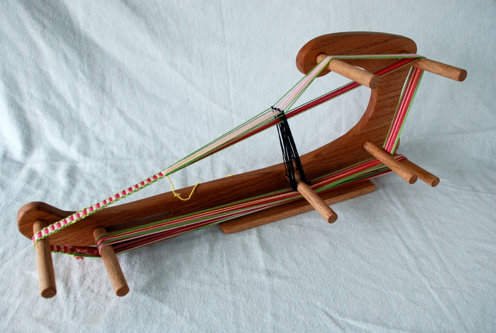 The Harp Large Inkle Weaving Loom Made of Durable Hardwood Etsy