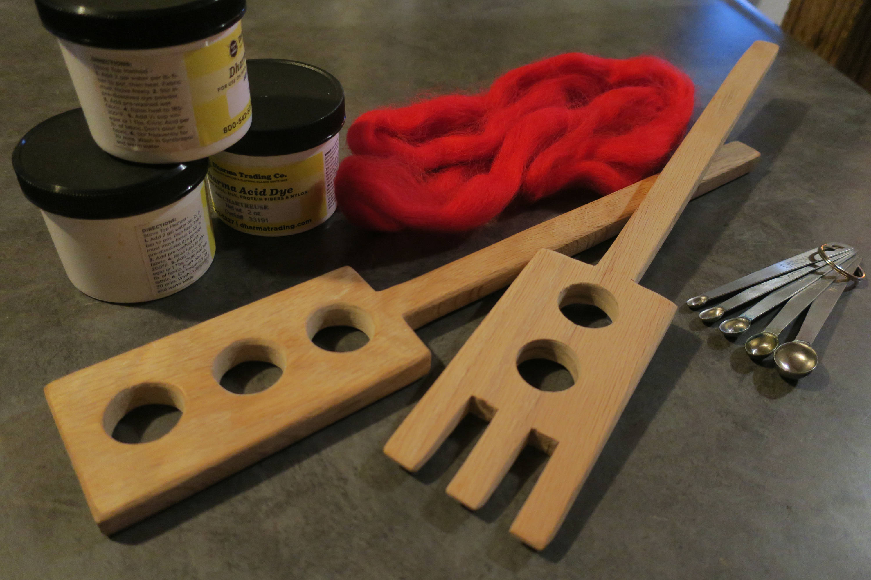 Dye Pot Paddle and PaddleFork for dying wool fleece fiber & Etsy