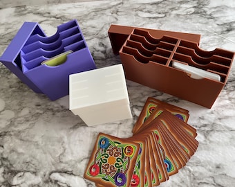 Weaving Card Boxes -Fits Small,Large, and Hex Sized Cards- 3 styles- fits 100+ cards!-Cute and Sturdy Storage