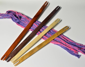 SHUTTLE-Eel Longer Small Stick Shuttle in Exotic Hardwoods for Delicate Small Sheds on Inkle, Card, Tablet, Tapestry, Peg, Small Looms