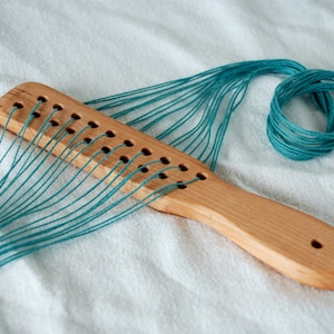 TOOL-Warping Paddle with 20 Holes for Preparing Warp with a Warping Board and Other Applications Weaving Tool Helper