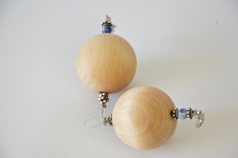 TOOL-Warp Weights One pair of cute beaded round weights For use with rigid heddle, floor, rag, and large looms Solves tension problems image 1