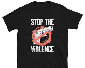 Concientización sobre la violencia armada Camiseta unisex Stop Now