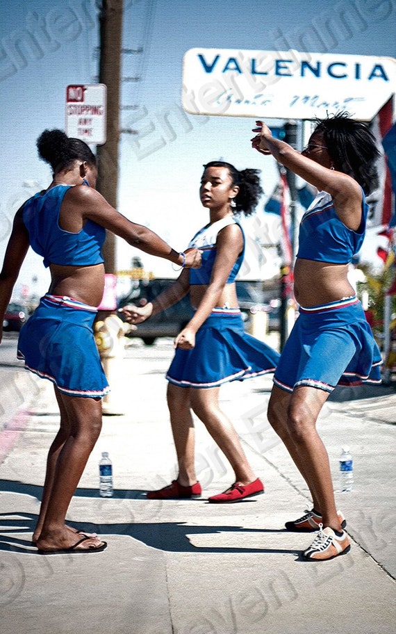 Ebony Cheerleader Fun