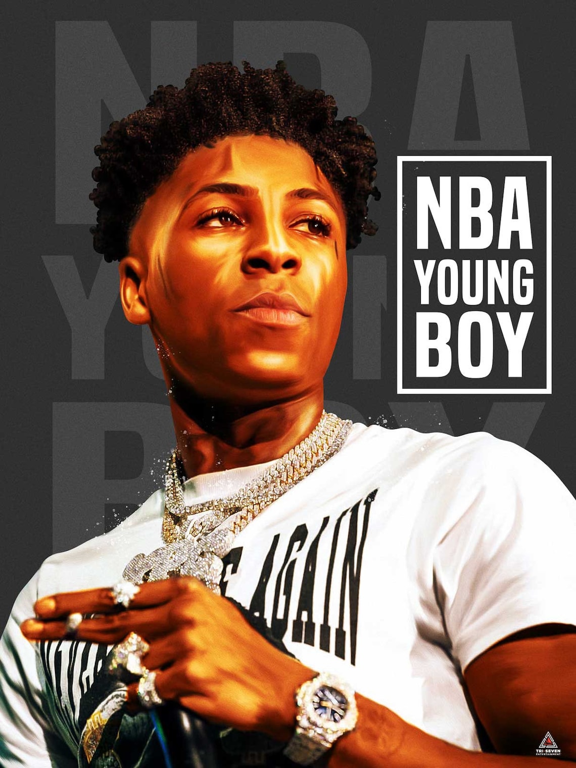 NBA Youngboy Poster Never Broke Again Wall Art Print 18x24 - Etsy