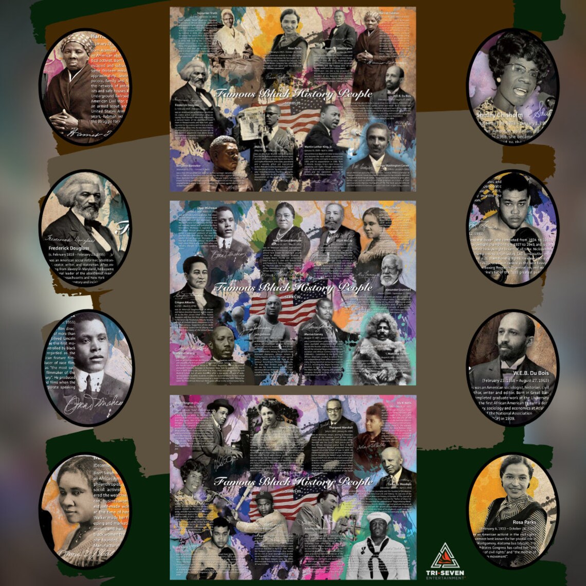 Famous Black History People Poster Series 1-3 bundle - Etsy