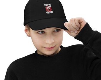 Kids Gun Violence Awareness Hat Unisex Cap Girls Boys Youth Stop End Now