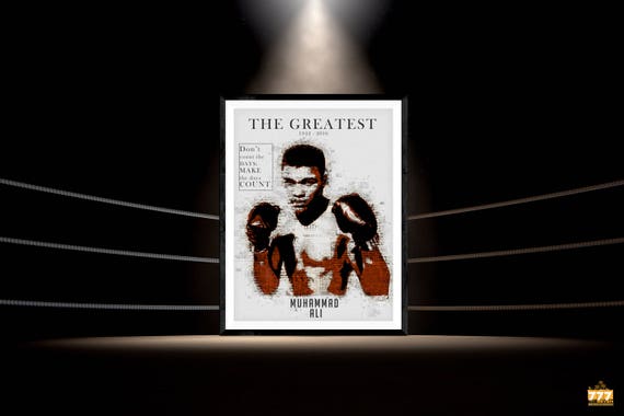 18x24 Muhammad Ali Poster Dream Big Quote Art Print
