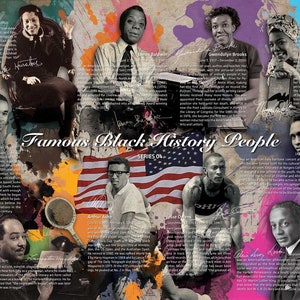 Famous Black History People Poster Series 04 (24x18) - Etsy