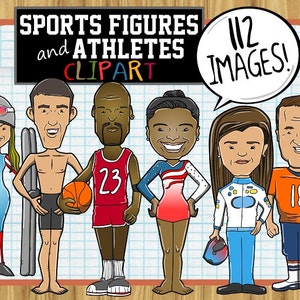 Sportfigurer och idrottare ClipArt