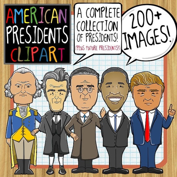 American Presidents ClipArt | Etsy