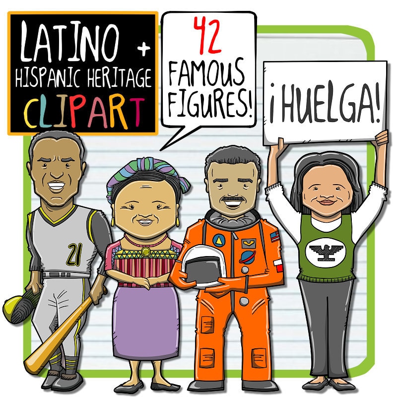 Hispanic Heritage Latino Leaders Clip Art Etsy
