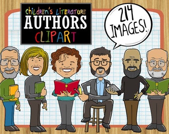 Children’s Literature Authors ClipArt