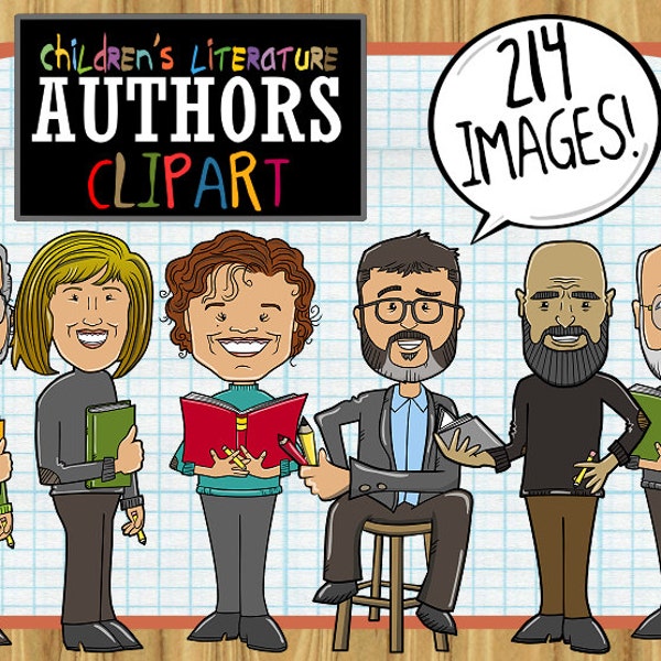 Children’s Literature Authors ClipArt