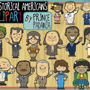 Historical Americans / American History Clip Art image 1