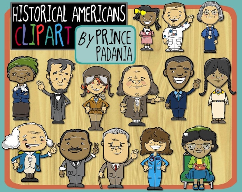 Historical Americans / American History Clip Art image 1