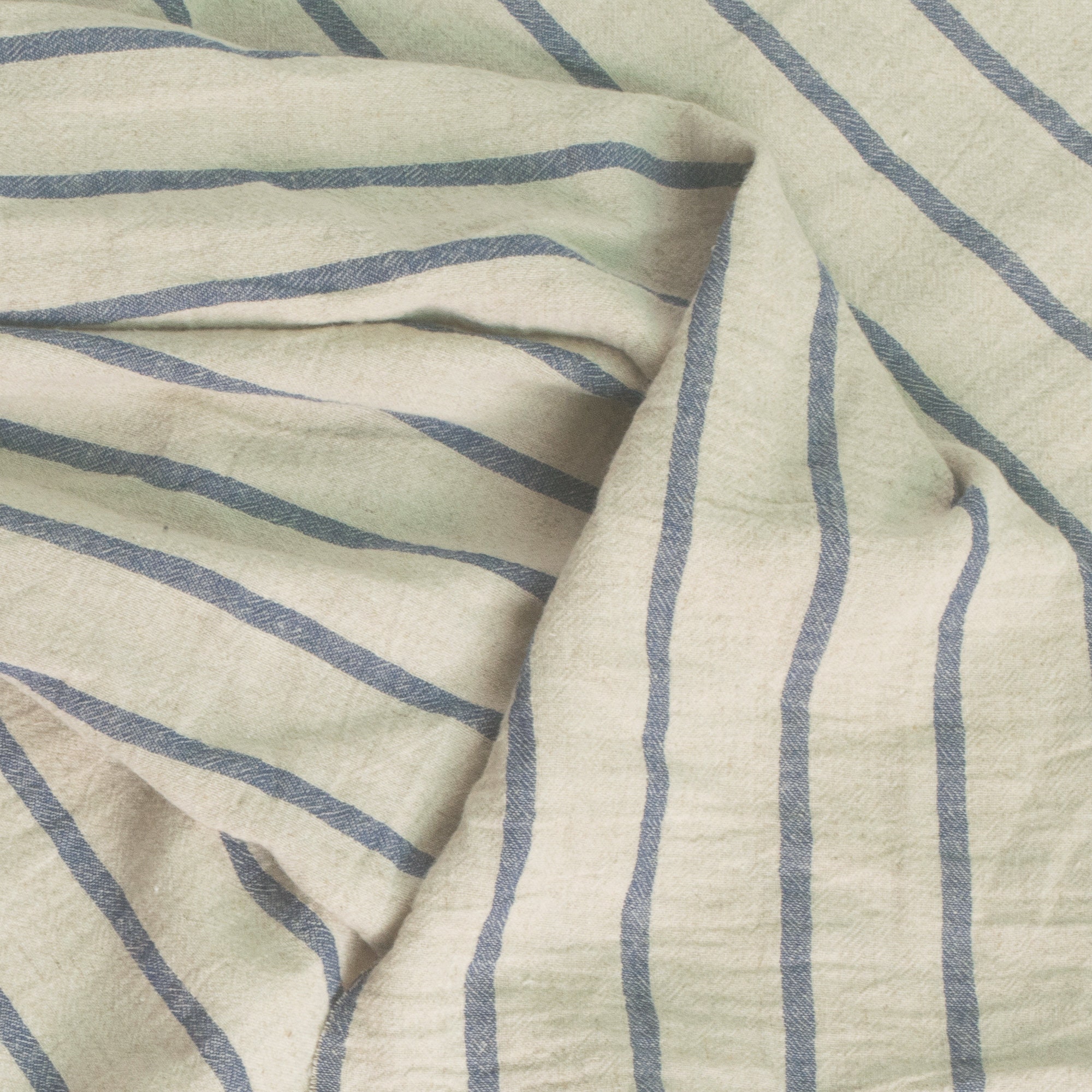 100% Lanna Striped Linen Blend Natural Soft Linen & Cotton - Etsy