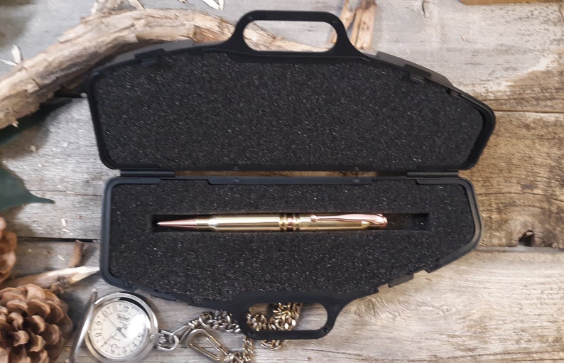 CASE ONLY No Pen gun pen Display Case for 308 shell Pen Second Amendment Writing instrument 308 gun rifle shell pen Freedom Pen