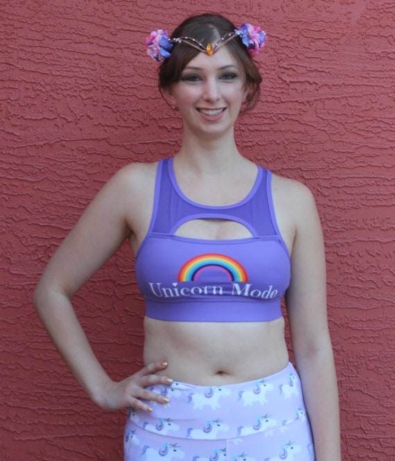 unicorn sports bra