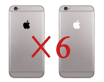 Superposición de vinilo con el logotipo de Apple para TODOS los modelos de iPhone, iPad de vinilo mate/brillante de alta calidad