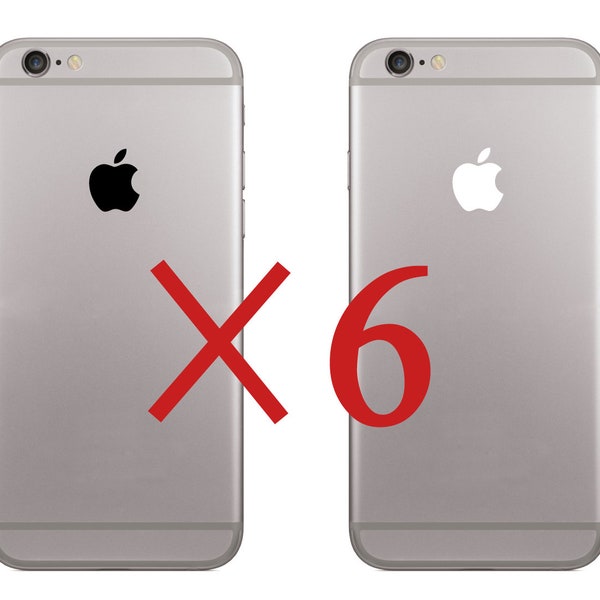 Sovrapposizione del logo Apple in vinile per TUTTI i modelli di iPhone, iPad in vinile opaco/lucido di alta qualità