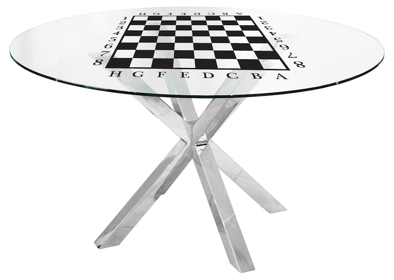 Autocollant en vinyle noir pour table de jeu d'échecs, accessoire de table basse pour échiquier, avec chiffres et lettres, autocollant en vinyle mat de haute qualité image 8