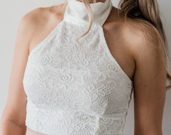 Bridal separates, Lace top