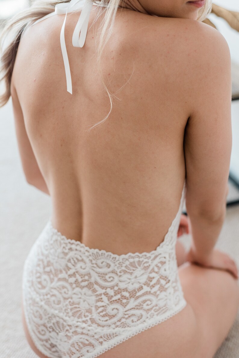 Ivory Lace Bridal Lingerie Bodysuit Sexy sheer lace lingerie Etsy