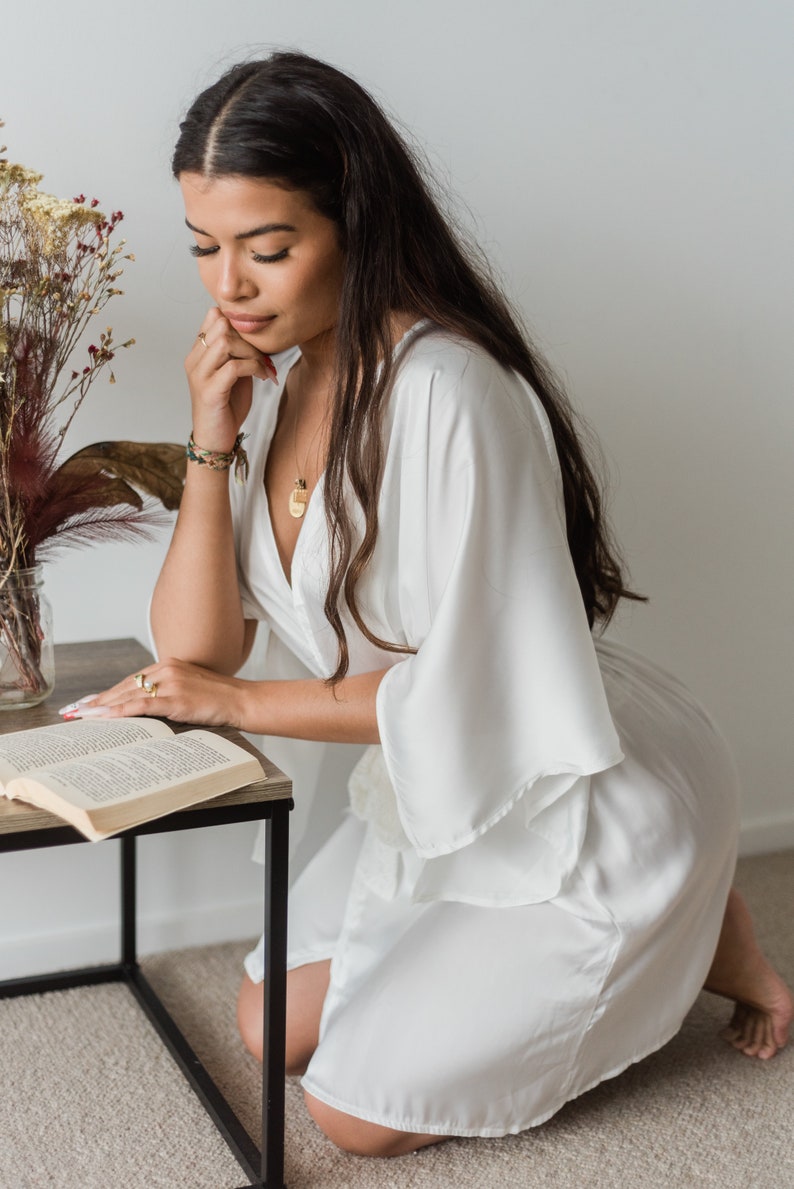 bridal robe for getting ready