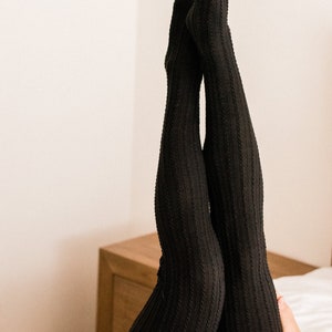 Lingerie bodysuit with over the knee socks image 3