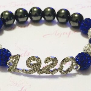 Zeta Phi Beta Crystal 1920 Bracelet