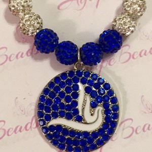 Zeta Phi Beta Round Crystal and Enamel Dove Bracelet