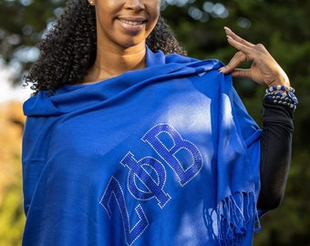 Zeta Phi Beta Rhinestone Pashmina