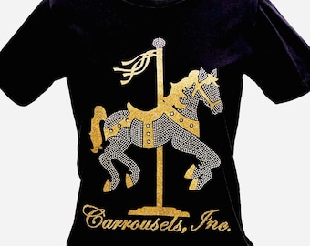 Carrousels Gold Horse Short Sleeve Tee