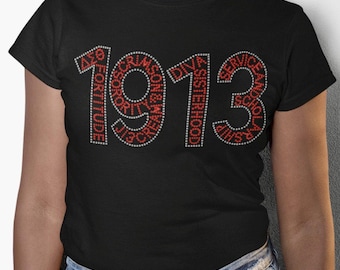 Delta Sigma Theta 1913 Rhinestone Tee