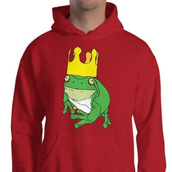 Stickyfrogs Red Voigt Frog Hoodie Unisex Hooded Sweatshirt