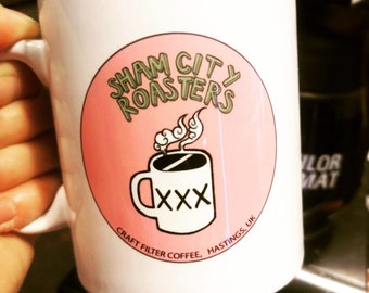 Coffee Mug Gift - Sham City Roasters Logo from Sham City Roasters, Specialist Craft Coffee Roasted In Hastings