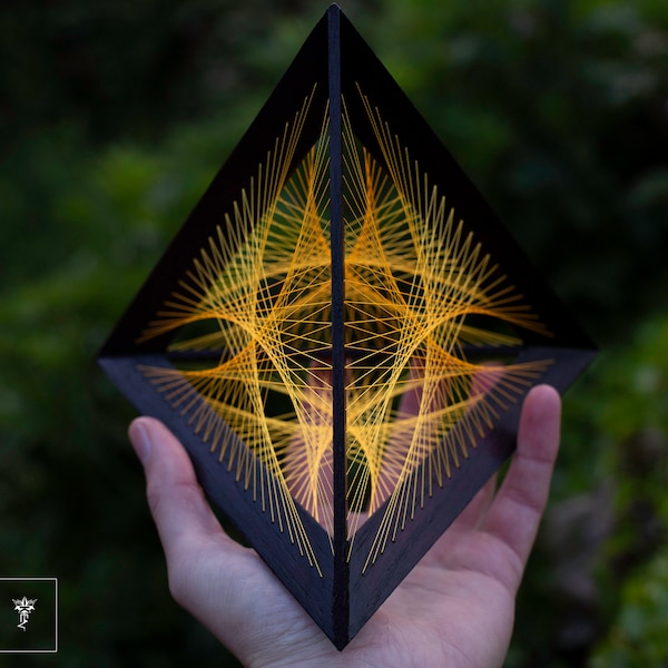 Tetrahedron | Flower of life | String art | Flower of Life | Sacred geometry
