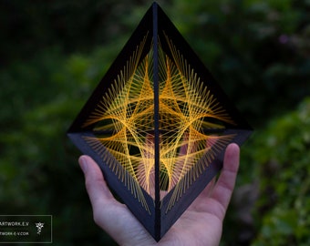 Tetrahedron | Flower of life | String art | Flower of Life | Sacred geometry