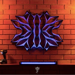 Nebula Lx - String art, sacred geometry, psychedelic, wall art, home decor, mandala, zen, 3D art, spiritual gift, yoga, UV, Blacklight