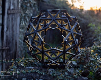 Truncated icosahedron | Astroid string art | String art | Solid platonic