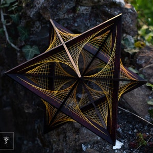 Merkaba | 72 knots | Astroid string art | Stellated Octahedron | Flower of Life | Sacred geometry | Solid Platonic