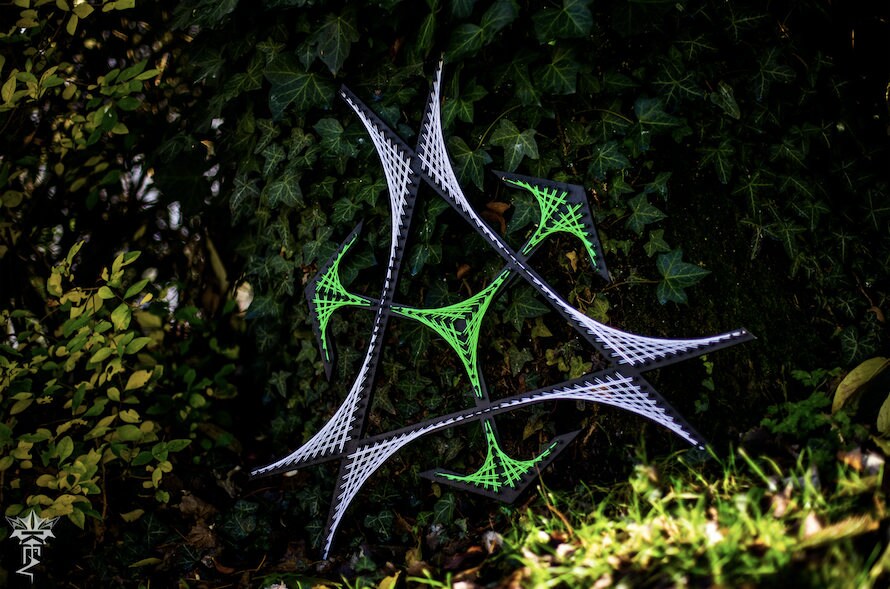 Triangular Sx UV Wall Sculpture — Archived Artwork | String Art