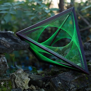 Tetrahedron_xl | Parabolic curves 2 layers | String art | Flower of Life | Sacred geometry